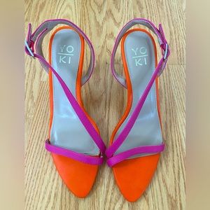 Yoki strapped sandal, 2 “ heels, size 7.5